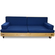 Sofa Nature Palet en Madera con Ruedas 80 x 200 x 36 cm