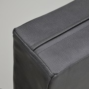 Sofá Palet de 80 x 80 con Cojines de Polipiel Gris Oscuro