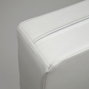 Sofá Palet de 80 x 80 con Cojines de Polipiel Blanco Roto