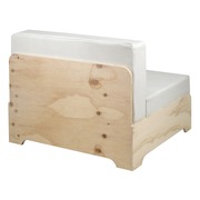 Sofá Individual Industrial Box con Cojines de Polipiel