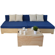 Sofa Industrial Box 80 x 240 con Respaldo